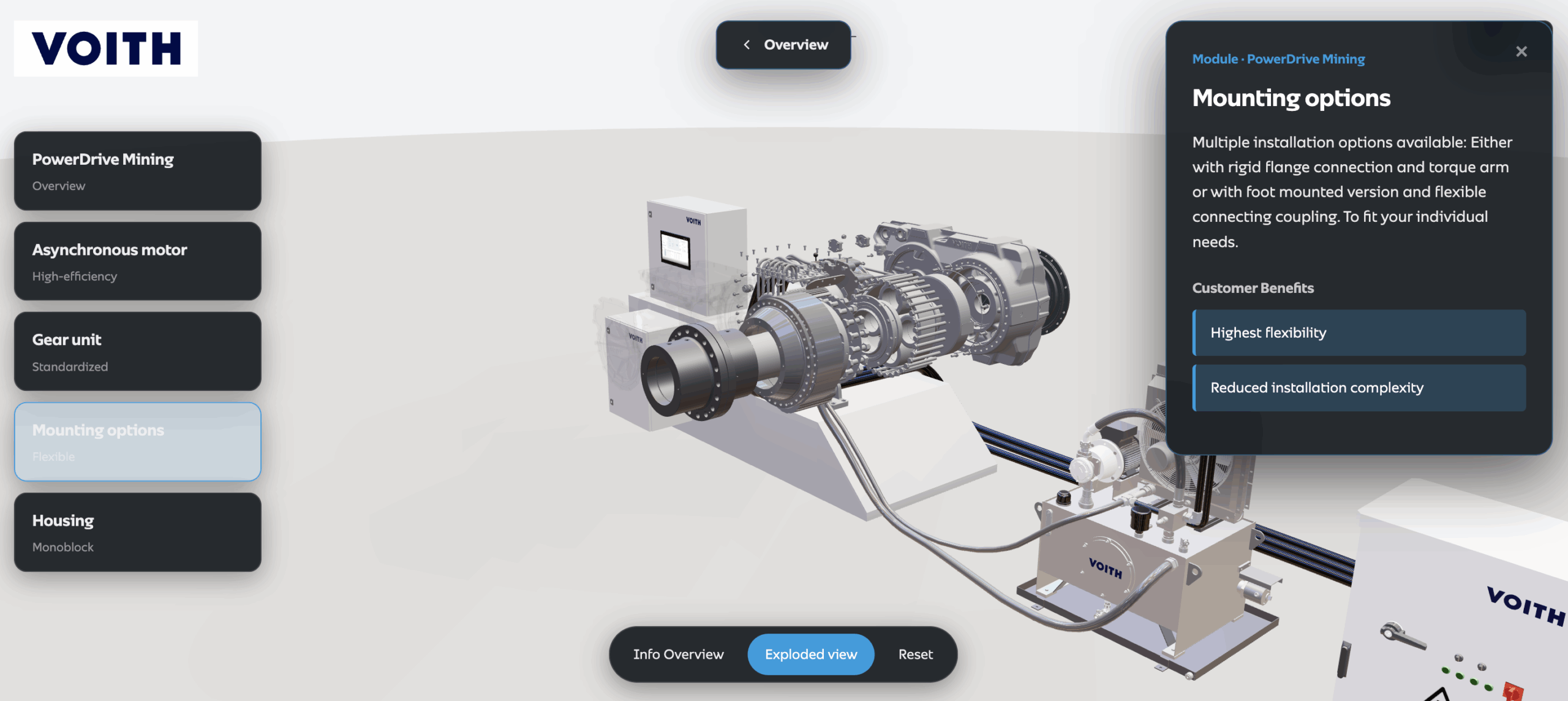 Voith PowerDrive Mining Detailansicht